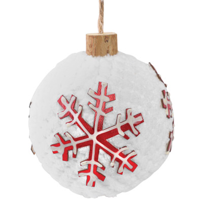 Πλαστική Χριστουγεννιάτικη Μπάλα 8cm