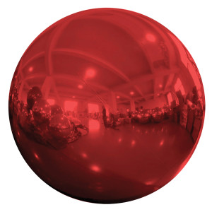 Κόκκινη Φουσκωτή Διακοσμητική Χριστουγεννιάτικη Μπάλα 200cm