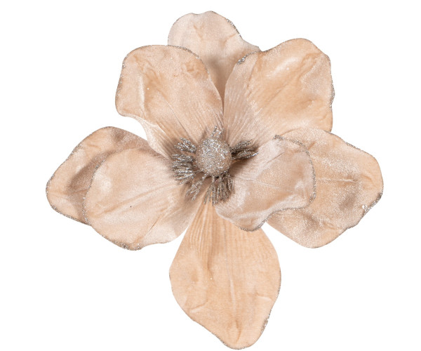 Σαμπανί Χριστουγεννιάτικο Διακοσμητικό Λουλούδι 30cm