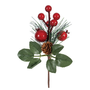 Χριστουγεννιάτικο Διακοσμητικό Κλαδί Γκί 22cm