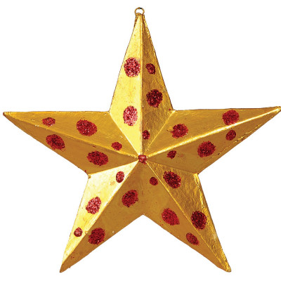 Χριστουγεννιάτικη Κορυφή Δέντρου Αστέρι 16cm