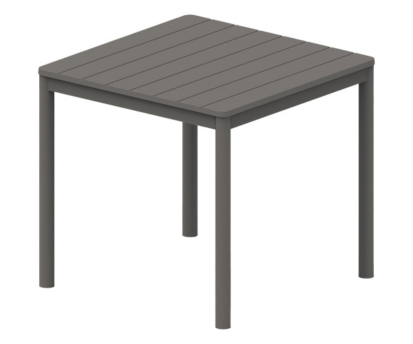 Dark Grey Τραπέζι Πολυπροπυλένιου Με UV Προστασία 80 x 80cm