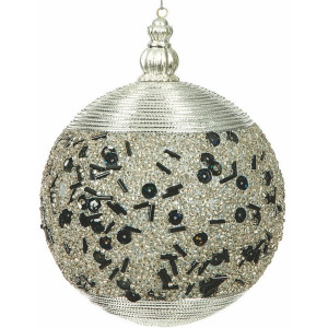 Πλαστική Χριστουγεννιάτικη Μπάλα 8cm,Σέτ/6