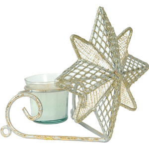 Χριστουγεννιάτικο Κηροπήγιο 16cm