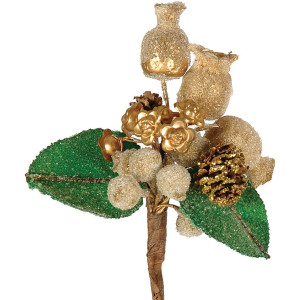 Χριστουγεννιάτικο Διακοσμητικό Κλαδί 14cm