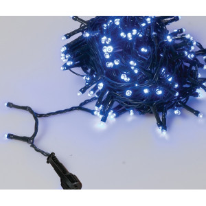 100Led Λαμπάκια Με Πρόγραμμα,Επέκταση Και Μετασχηματιστή Ip44 ,Πράσινο Καλώδιο/Μπλέ Λαμπάκι 5 Μέτρα (5cm Απόσταση)