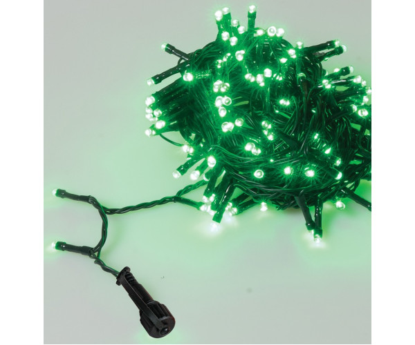 100Led Λαμπάκια Με Επέκταση , Πρόγραμμα Και Μετασχηματιστή ip44,Πράσινο Καλώδιο/Πράσινο Λαμπάκι ,(5 cm Απόσταση) 5Μέτρα
