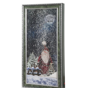 Χριστουγεννιάτικο Διακοσμητικό Κάδρο Με Φώς , Μουσική Και Χιόνι ip20 , 38,5 x 79 x 8cm 