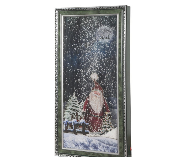 Χριστουγεννιάτικο Διακοσμητικό Κάδρο Με Φώς , Μουσική Και Χιόνι ip20 , 38,5 x 79 x 8cm 