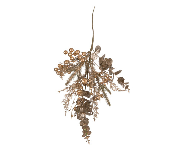 Χριστουγεννιάτικο Κλαδί Γκί Χρυσό 80cm