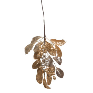 Χριστουγεννιάτικο Κλαδί Γκί Χρυσό 75cm