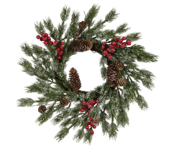 Στολισμένο Χριστουγεννιάτικο Στεφάνι 45cm