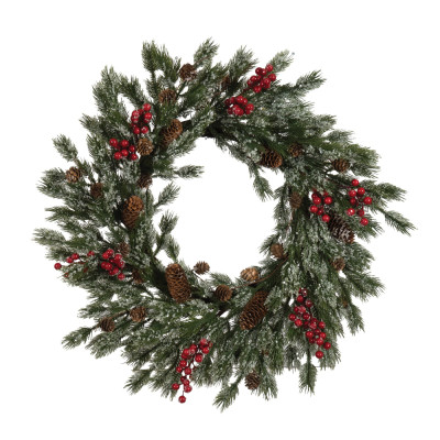 Στολισμένο Χριστουγεννιάτικο Στεφάνι 60cm