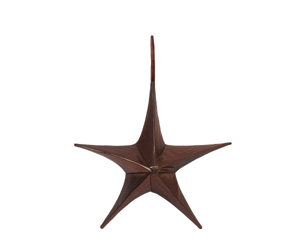 Καφέ Κρεμαστό Υφασμάτινο Χριστουγεννιάτικο Αστέρι 40cm