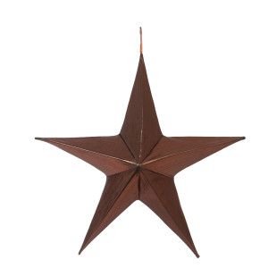 Καφέ Κρεμαστό Υφασμάτινο Χριστουγεννιάτικο Αστέρι 100cm