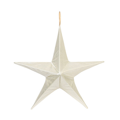 Μπέζ Κρεμαστό Υφασμάτινο Χριστουγεννιάτικο Αστέρι 60cm