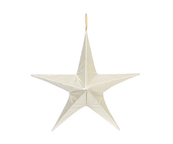 Μπέζ Κρεμαστό Υφασμάτινο Χριστουγεννιάτικο Αστέρι 60cm