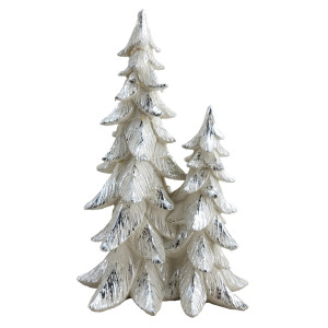 Πήλινα Διακοσμητικά Χριστουγεννιάτικα Δεντράκια Με Φώς Led Μπαταρίας 28(h)cm