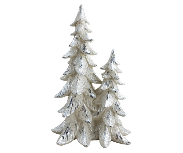 Πήλινα Διακοσμητικά Χριστουγεννιάτικα Δεντράκια Με Φώς Led Μπαταρίας 28(h)cm