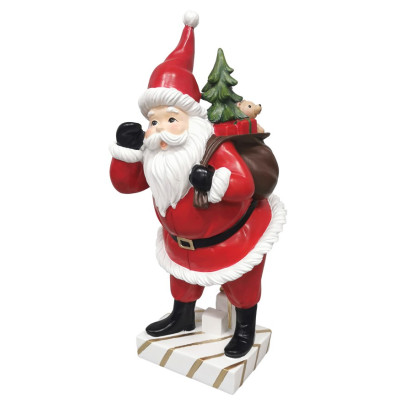 Πήλινος Διακοσμητικός Άγιος Βασίλης 41(h)cm