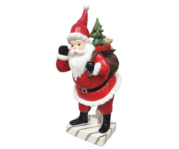 Πήλινος Διακοσμητικός Άγιος Βασίλης 41(h)cm