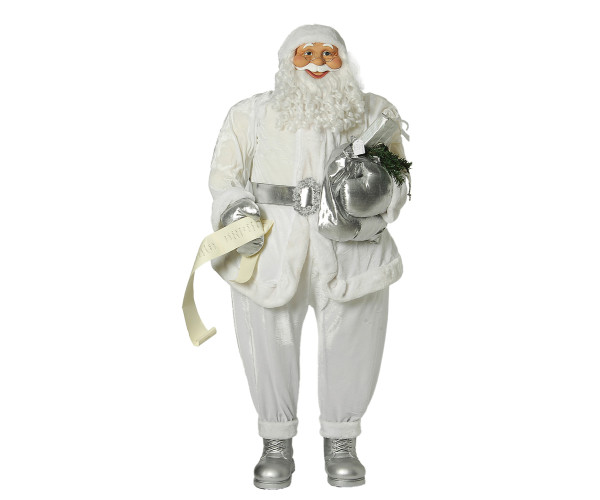 Διακοσμητικός Άγιος Βασίλης Λευκός 152(h)cm