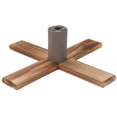 Πλαστική-Ξύλινη Χριστουγεννιάτικη Βάση Για Δέντρο 240cm 