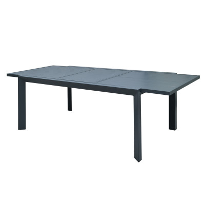 Γκρί Παρ/μο Επεκτεινόμενο Τραπέζι Αλουμινίου Με Αυτόματο Μηχανισμό 160/220 x 100 x 75(h)cm