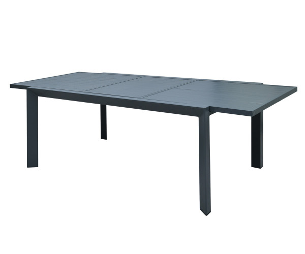 Γκρί Παρ/μο Επεκτεινόμενο Τραπέζι Αλουμινίου Με Αυτόματο Μηχανισμό 160/220 x 100 x 75(h)cm