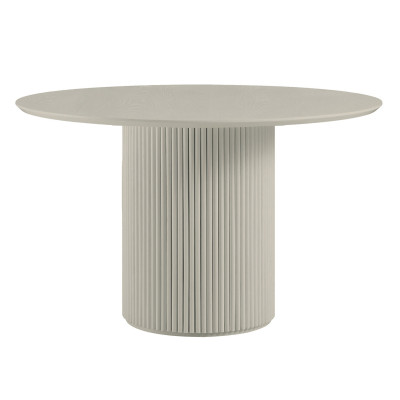 Κρέμ Τραπέζι Ροτόντα Με Σκελετό Αλουμινίου 120 x 75(h)cm