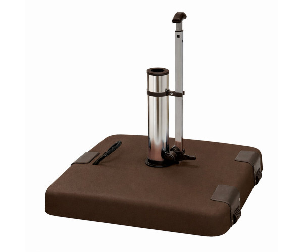 Taupe Τσιμεντένια Βάση Ομπρέλας 50Kgr , Με Λαβή Και Ρόδες