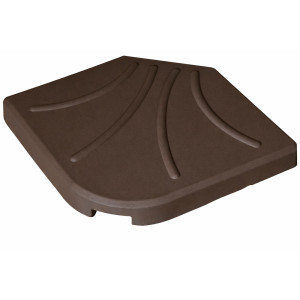 Καφέ Βάση Πλάκα 50 x 50cm Για Γωνιακές Ομπρέλες 25Kgr