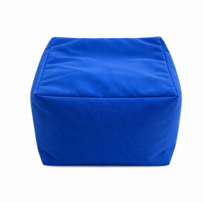 Μπλέ Αδιάβροχο Ανεξίτηλο Πούφ 53x53x33(h)cm