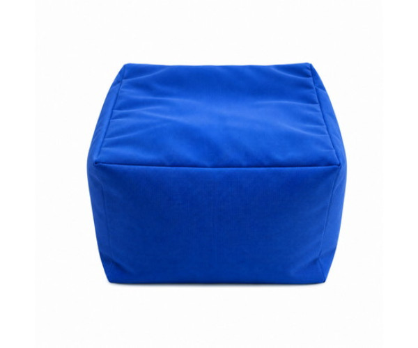 Μπλέ Αδιάβροχο Ανεξίτηλο Πούφ 53x53x33(h)cm