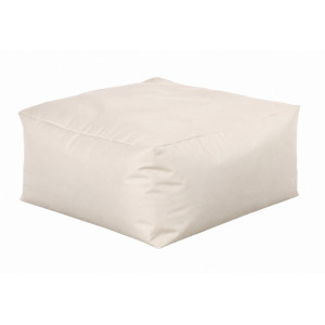 Εκρού Αδιάβροχο Ανεξίτηλο Πούφ 75x75x35(h)cm