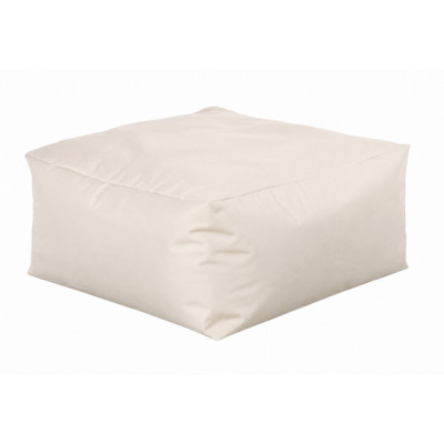 Εκρού Αδιάβροχο Ανεξίτηλο Πούφ 75x75x35(h)cm