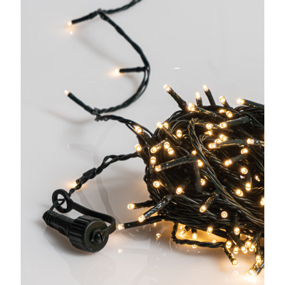 300Led Λαμπάκια All Flasher Με Επέκταση Και Μετασχηματιστή Ip44 ,Πράσινο Καλώδιο/Θερμό ,(5cm Απόσταση) 15 Μέτρα (Kelvin: 2.500 - 3.000)