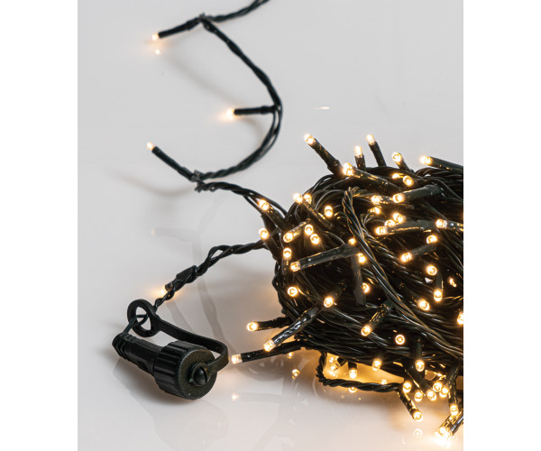 300Led Λαμπάκια All Flasher Με Επέκταση Και Μετασχηματιστή Ip44 ,Πράσινο Καλώδιο/Θερμό ,(5cm Απόσταση) 15 Μέτρα (Kelvin: 2.500 - 3.000)