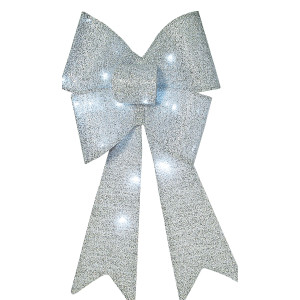 Χριστουγεννιάτικο Φιόγκος  Μπαταρίας Με Φώς Led 35 x 74(h)cm