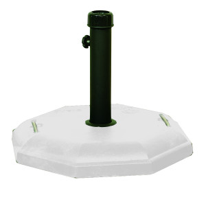 Λευκή Τσιμεντένια Βάση Ομπρέλας 27Kgr , ⌀ 50cm