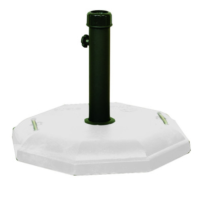 Λευκή Τσιμεντένια Βάση Ομπρέλας 27Kgr , ⌀ 50cm