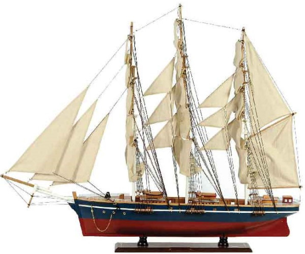 Ξύλινο Παραδοσιακό Καράβι 150 x 23 x 124 (H) cm, Χρώμα Μπλέ-Κόκκινο Ξύλινο Παραδοσιακό Καράβι 150 x 23 x 124 (H) cm, Χρώμα Μπλέ-Κόκκινο