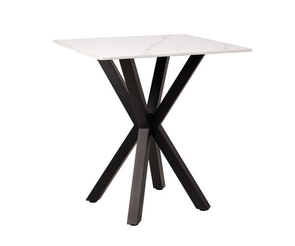 Τραπέζι Alberto λευκό μάρμαρο 70 x 70 x 76