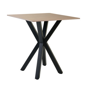 Τραπέζι Alberto Μπεζ Πέτρα 70 x 70 x 76