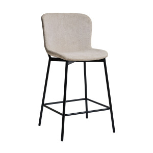 Σκαμπό Melina-Bar μπεζ 55 x 48 x 95