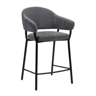 Σκαμπό Duke 65  Ύφασμα Γκρι 57 x 56 x 95
