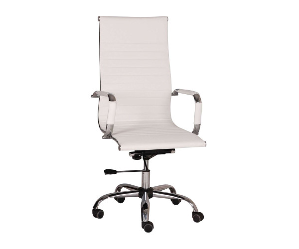 Καρέκλα Γραφείου Virginia Λευκό 55 x 63 x 111-119