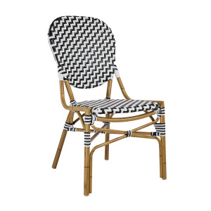 Καρέκλα Parisian-C Λευκό και Μαύρο 51 x 62 x 95