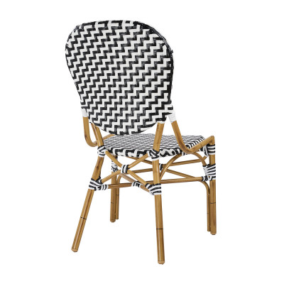 Καρέκλα Parisian-C Λευκό και Μαύρο 51 x 62 x 95