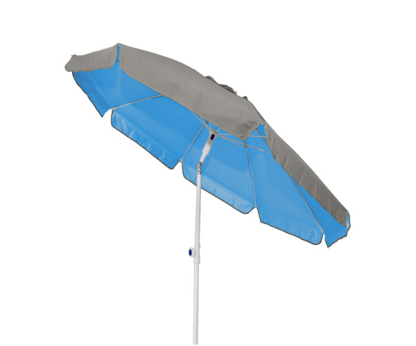 Velco ΟΜΠΡΕΛΑ ΒΕΡΑΝΤΑΣ -ΚΗΠΟΥ-ΘΑΛΑΣΣΗΣ ΜΠΛΕ ΜΕ ΕΞΩΤΕΡΙΚΗ ΑΣΗΜΙ  ΕΠΙΣΤΡΩΣΗ 2m ΜΕΤΑΛΛΙΚΗ